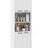 190 cm hoher Küchenschrank Vorratsschrank in Weiß