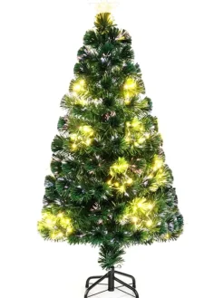 120 cm Künstlich Weihnachtsbaum mit Beleuchtung in Grün