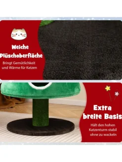 153 cm Kratzbaum für Weihnachten Katzenbaum in Grün