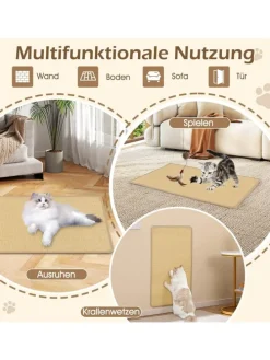 2 er Kratzbrett Wand in Hellbraun