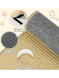 2 er Kratzbrett Wand in Hellbraun