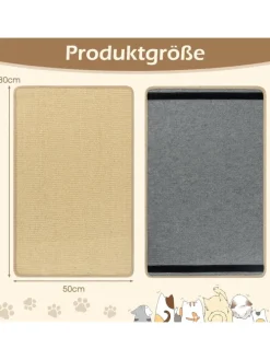 2 er Kratzbrett Wand in Hellbraun