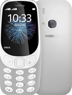 3310 2G Unlocked Mobiltelefon 2,4 Zoll Farbdisplay Dual Sim retro grey