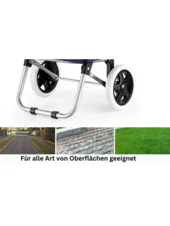 56 L Einkauf Trolley Einkaufswagen Shopping in Schwarz