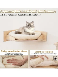 5 PCS Kletterwand Katzen in Hellbraun