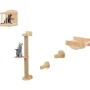 5 PCS Kletterwand Katzen in Hellbraun