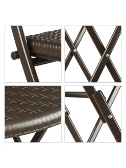 3 tlg. Gartenmöbel Set in Braun