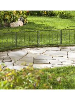 4 x Beetzaun in Schwarz