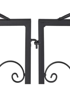 4 x Beetzaun in Schwarz