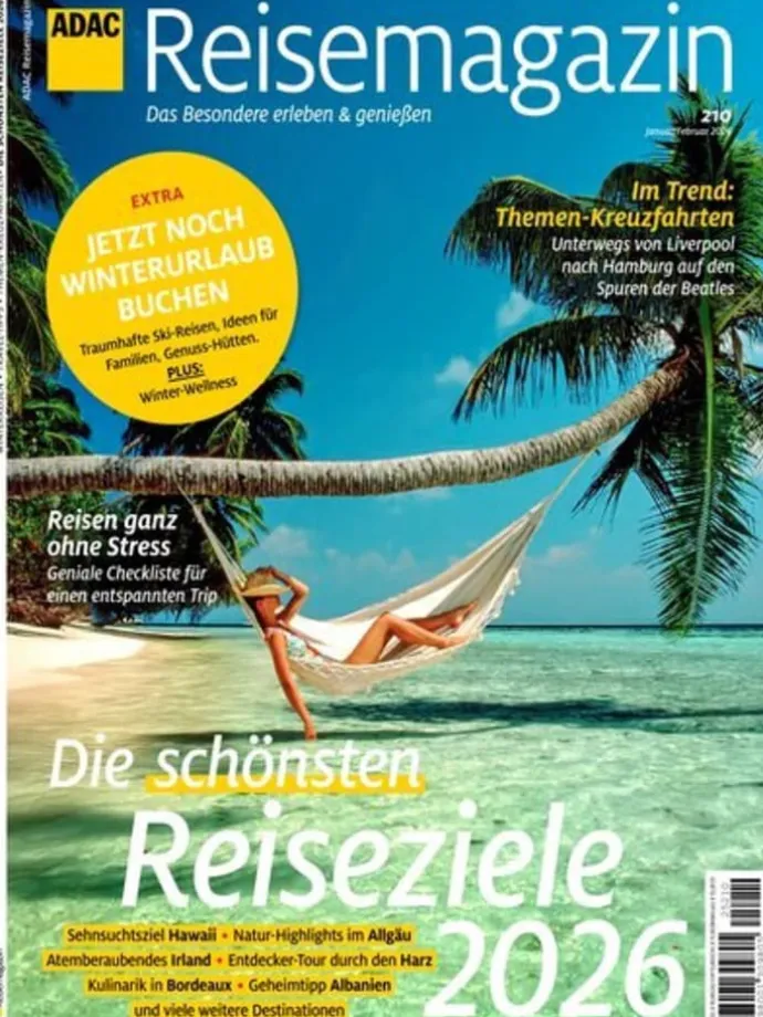 7 x ADAC REISEMAGAZIN Zeitschrift (Gutschein für Jahres Abo)