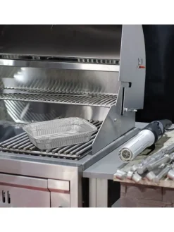 50 x Aluschalen in Silber - (B)18,5 x (H)4,5 x (T)13 cm