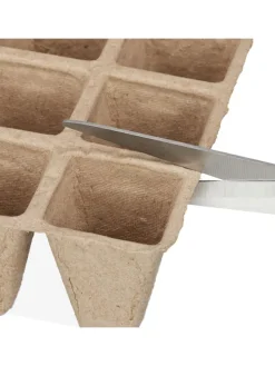 200 x Anzuchttöpfe in Braun - (B)3,5 x (H)5,5 x (T)3,5 cm