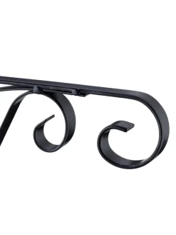 2 x Blumenampel Halterung in Schwarz