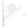 2 x Blumenampelhalterung in Weiß