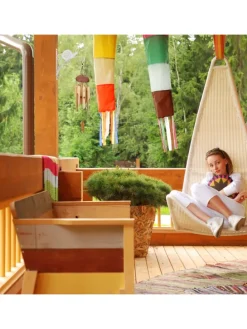 2 x Blumenampelhalterung in Weiß