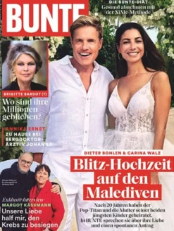 52 x BUNTE Zeitschrift (Gutschein für Jahres Abo)