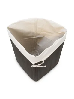 2 x Eckwäschekorb in Schwarz - (B)49,5 x (H)65 x (T)37 cm