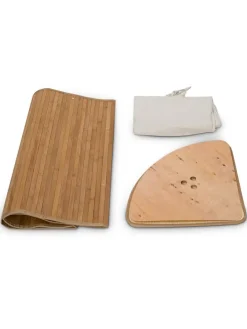 2 x Eckwäschekorb Natur - (B)49,5 x (H)65 x (T)37 cm