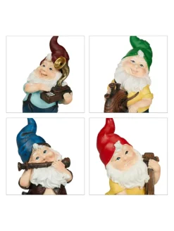 4 x Gartenzwerg 