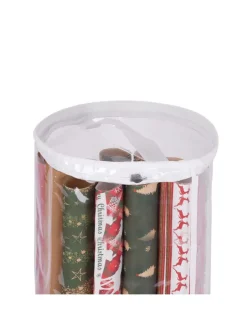 2 x Geschenkpapier Aufbewahrung in Transparent - (H)79 x Ø 22 cm