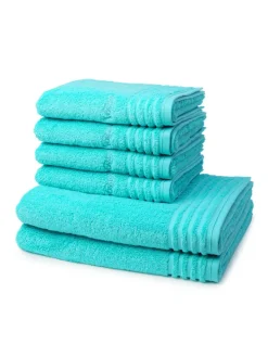 4 X Handtuch 2 X Duschtuch im Set Vienna Style Supersoft in Light azure