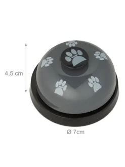 4 x Haustier Trainingsglocke in Bunt - (H)4,5 x Ø 7 cm