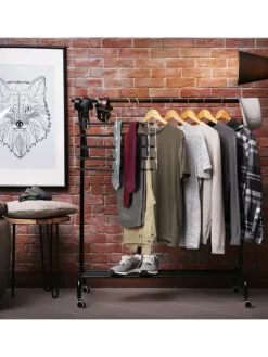 6 x Hosenbügel in Silber/Schwarz