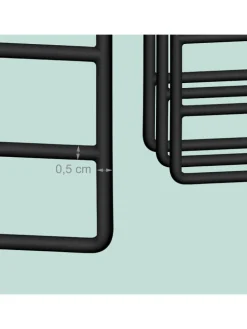 4 x Mehrfachbügel in Schwarz - (B)32 x (H)35 cm