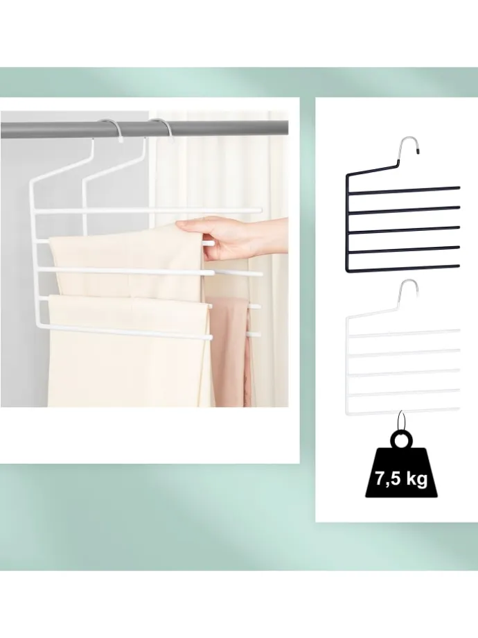 4 x Mehrfachbügel in Schwarz - (B)32 x (H)35 cm