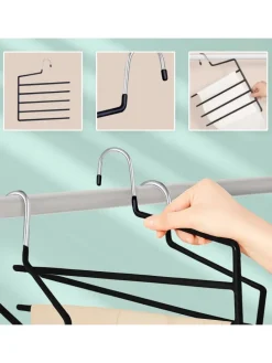 3 x Mehrfachbügel in Weiß - (B)32 x (H)35 cm