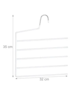 3 x Mehrfachbügel in Weiß - (B)32 x (H)35 cm