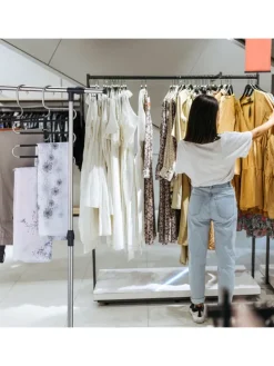 4 x Mehrfach-Hosenbügel in Silber/ Schwarz