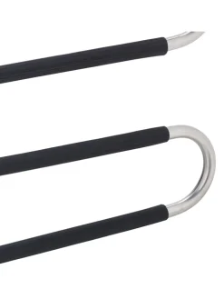 4 x Mehrfach-Hosenbügel in Silber/ Schwarz