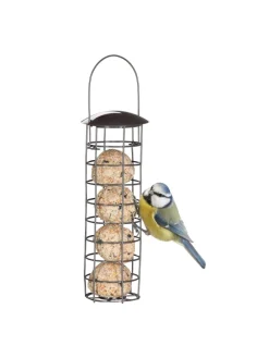 10 x Meisenknödelhalter in Grau - (H)31 x Ø 8,5 cm