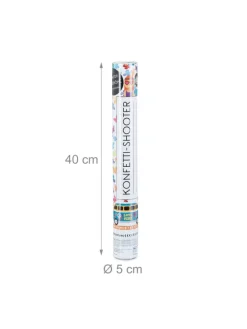 5 x Party Popper in Bunt - 40 cm