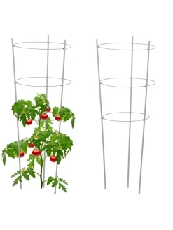 2 x Rankhilfe in Grau - (H)76 x Ø 28 cm