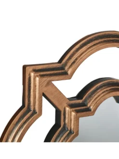 3 x Spiegel in Gold/ Schwarz - (B)25,5 x(H)25,5 cm