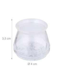 32 x Stuhlbeinkappe in Transparent