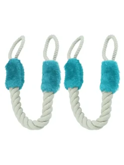 2 x Türkordel in Beige/ Blau