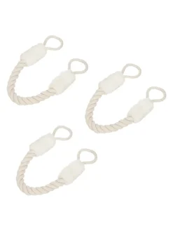 3 x Türkordel in Beige/ Weiß