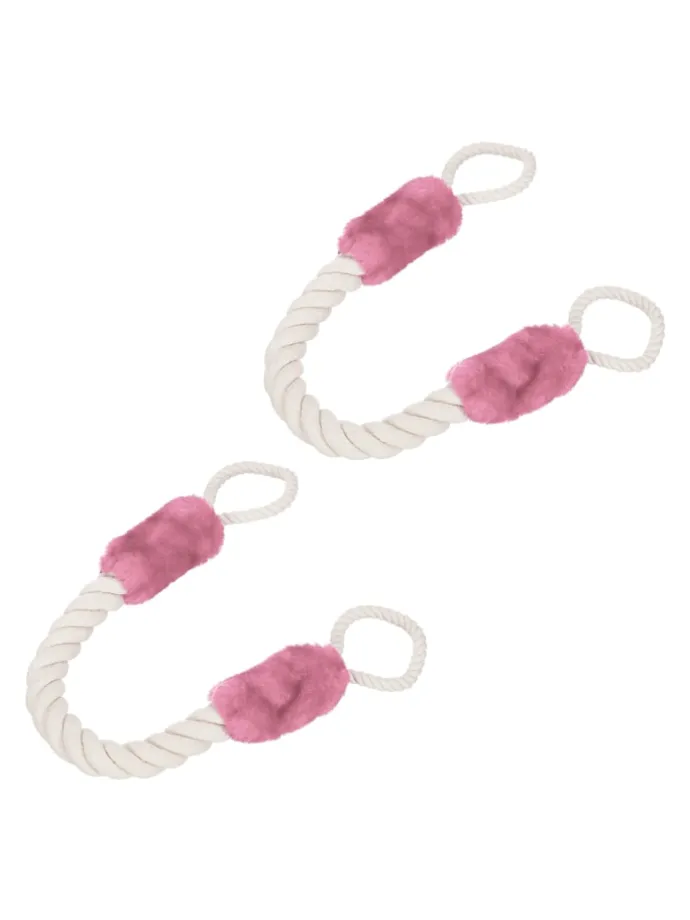 2 x Türkordel in Creme/ Rosa