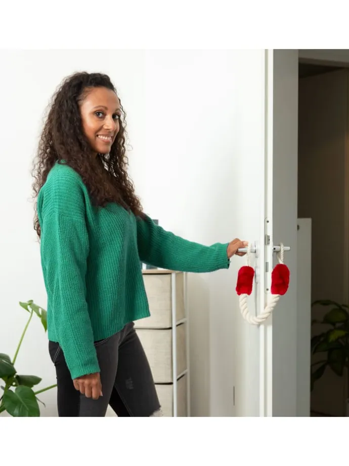 10 x Türkordel in Creme/ Rot