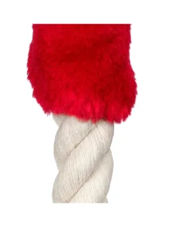 10 x Türkordel in Creme/ Rot