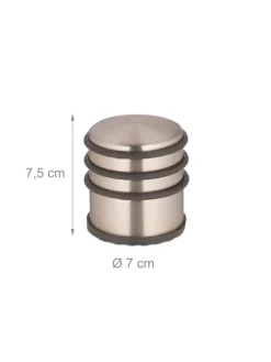 9 x Türstopper in Bronze/ Schwarz - (H)7,5 x Ø 7 cm