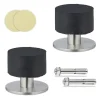 2 x Türstopper in Schwarz/ Silber