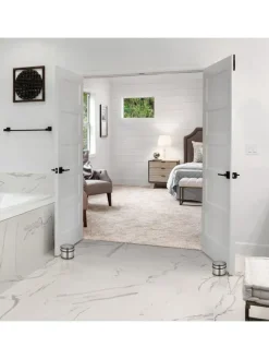 2 x Türstopper in Silber/ Schwarz - (H)7,5 x Ø 9 cm