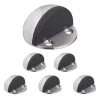 6 x Türstopper in Silber/ Schwarz