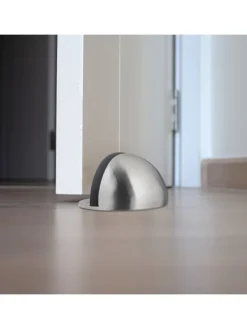 6 x Türstopper in Silber/ Schwarz