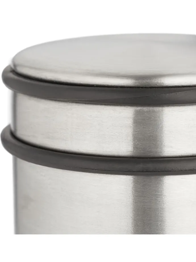 4 x Türstopper in Silber/ Schwarz - (H)7,5 x Ø 9 cm