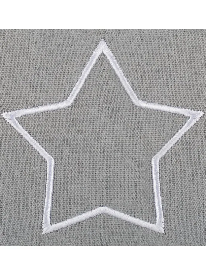 2 x Türstopper "Stern" in Dunkelgrau/ Weiß - (B)13 x (H)13 x (T)8,5 cm